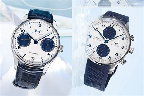 iwc panda blue dial